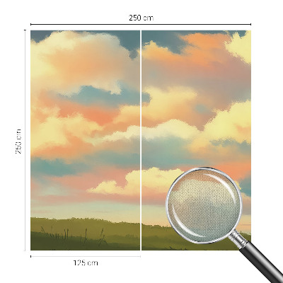 Zelfklevend fotobehang op maat met een print van hemelwolken