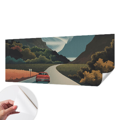 Fotobehang babykamer Bergavontuur