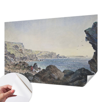 Zelfklevend fotobehang op maat Een rustige kust