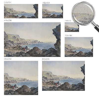 Zelfklevend fotobehang op maat Een rustige kust