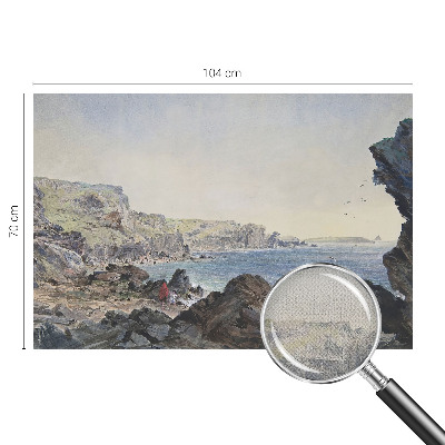 Zelfklevend fotobehang op maat Een rustige kust