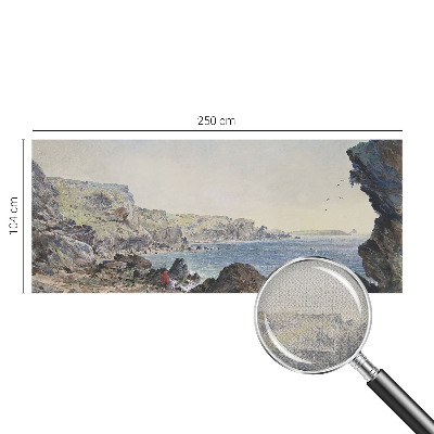 Zelfklevend fotobehang op maat Een rustige kust