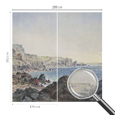 Zelfklevend fotobehang op maat Een rustige kust