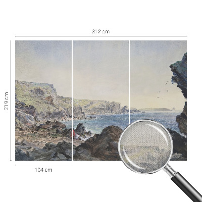 Zelfklevend fotobehang op maat Een rustige kust