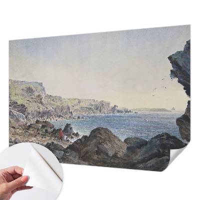 Zelfklevend fotobehang op maat Een rustige kust