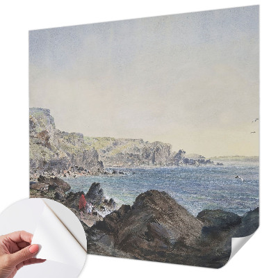 Zelfklevend fotobehang op maat Een rustige kust