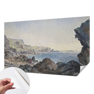 Zelfklevend fotobehang op maat Een rustige kust