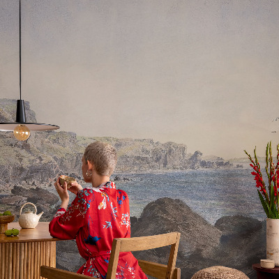 Zelfklevend fotobehang op maat Een rustige kust