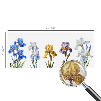 Foto behang voor de kinderkamer Irisbloemen