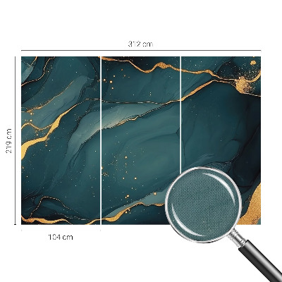 Fotobehang voor kinderkamer met een donkerblauwe abstracte print