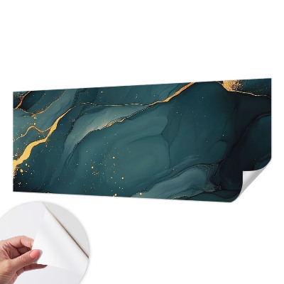 Fotobehang voor kinderkamer met een donkerblauwe abstracte print