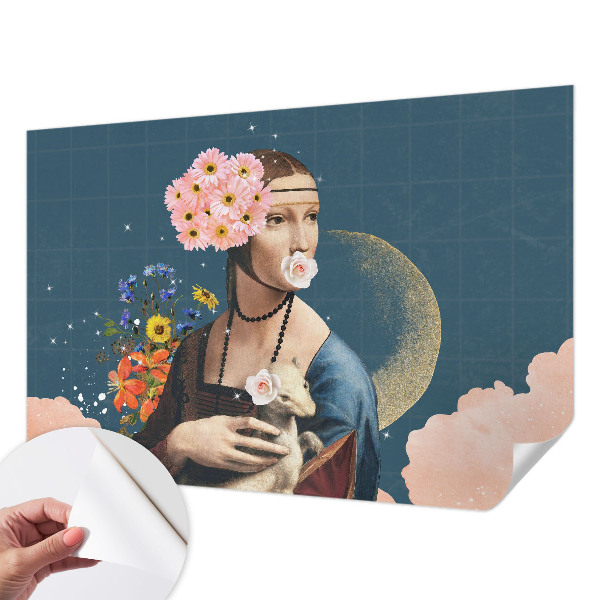 Fotobehang babykamer Bloemige elegantie