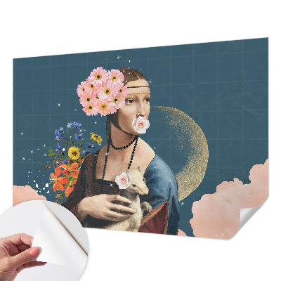 Fotobehang babykamer Bloemige elegantie