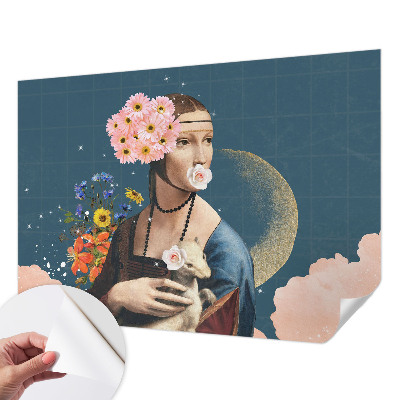 Fotobehang babykamer Bloemige elegantie