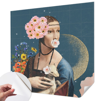 Fotobehang babykamer Bloemige elegantie