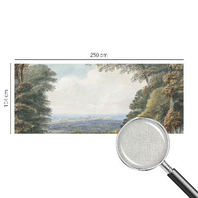 Fotobehang zelfklevend bebost landschap