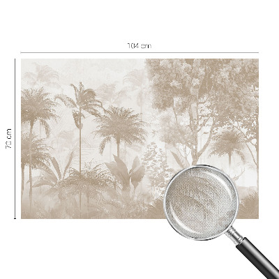 Fotobehang kinderkamer met een tropisch landschap