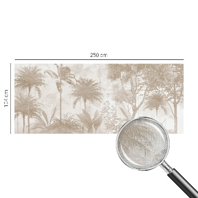 Fotobehang kinderkamer met een tropisch landschap