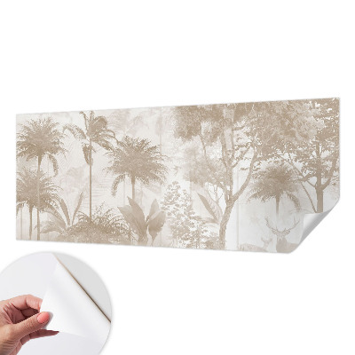 Fotobehang kinderkamer met een tropisch landschap