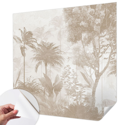 Fotobehang kinderkamer met een tropisch landschap