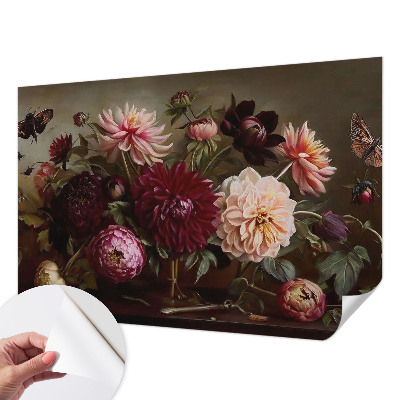 Foto behang voor de kinderkamer met een bloemenpracht als motief