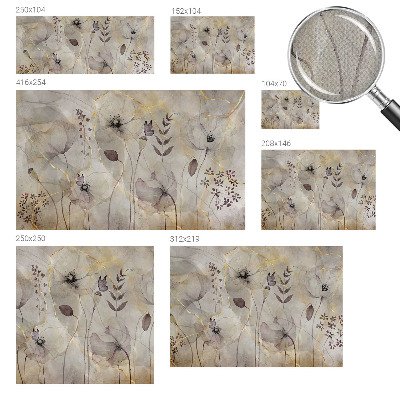 Fotobehang babykamer Tere bloemen