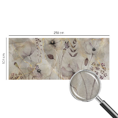 Fotobehang babykamer met tere bloemen