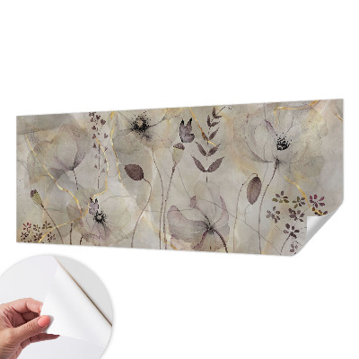 Fotobehang babykamer met tere bloemen