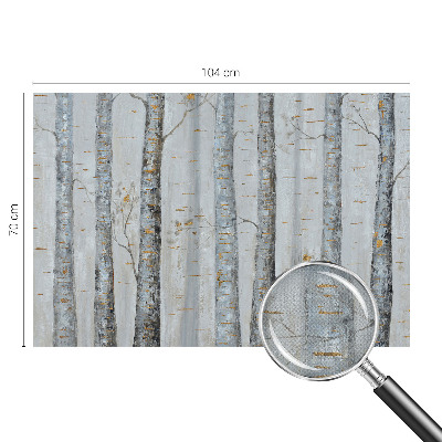 Fotobehang tienerkamer Berkenbomen