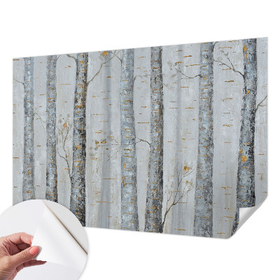 Fotobehang tienerkamer Berkenbomen