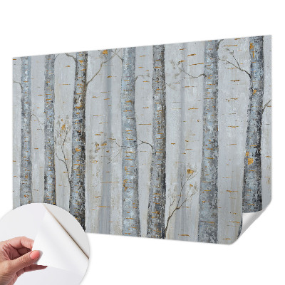 Fotobehang tienerkamer Berkenbomen