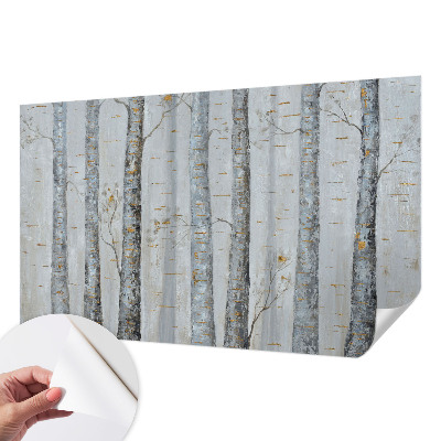 Fotobehang tienerkamer Berkenbomen