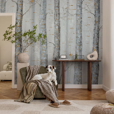 Fotobehang tienerkamer Berkenbomen