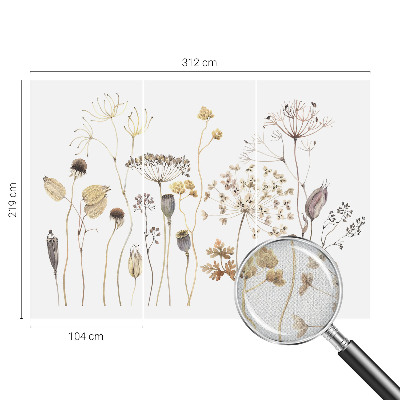 Zelfklevend fotobehang Wilde bloemen