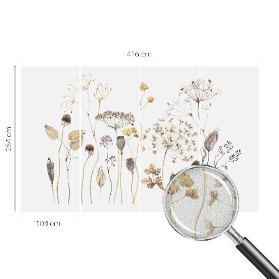 Zelfklevend fotobehang Wilde bloemen