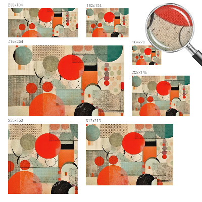 Foto behang voor de keuken Kleurrijke abstractie