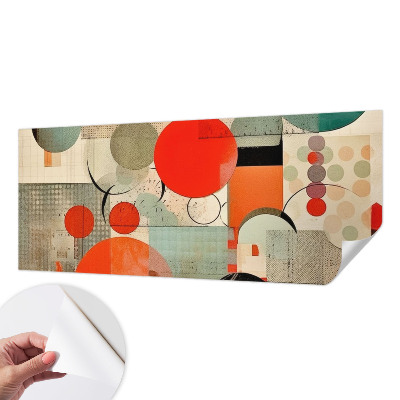 Foto behang voor de keuken Kleurrijke abstractie