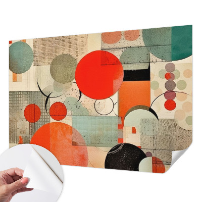 Foto behang voor de keuken Kleurrijke abstractie
