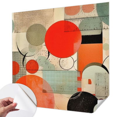 Foto behang voor de keuken Kleurrijke abstractie