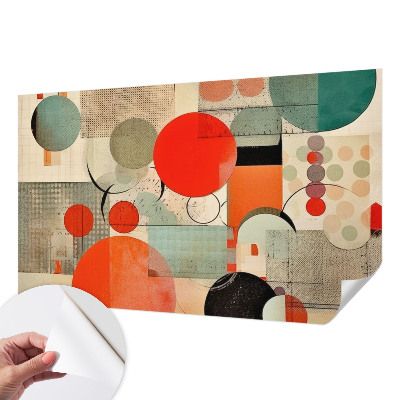 Foto behang voor de keuken Kleurrijke abstractie