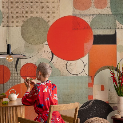 Foto behang voor de keuken Kleurrijke abstractie