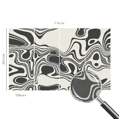 Zelfklevend fotobehang op maat Dynamische lijnen