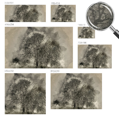 Foto behang voor de kinderkamer Mysterieuze bomen