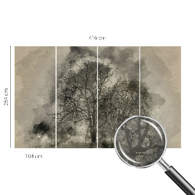 Foto behang voor de kinderkamer Mysterieuze bomen