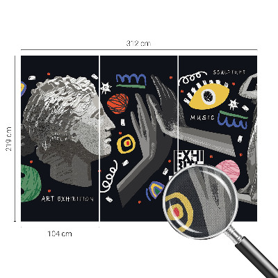 Fotobehang voor kinderkamer Een kleurrijke tentoonstelling