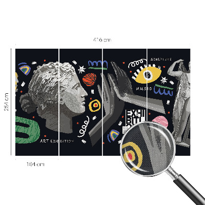 Fotobehang voor kinderkamer Een kleurrijke tentoonstelling