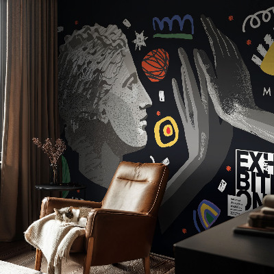 Fotobehang voor kinderkamer met een kleurrijk, speels ontwerp
