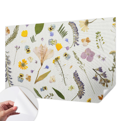 Fotobehang tienerkamer met lentebloemen als motief
