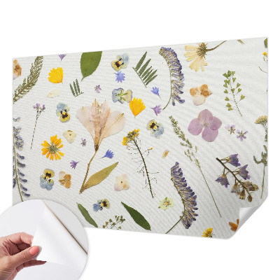 Fotobehang tienerkamer met lentebloemen als motief