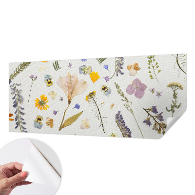 Fotobehang tienerkamer met lentebloemen als motief